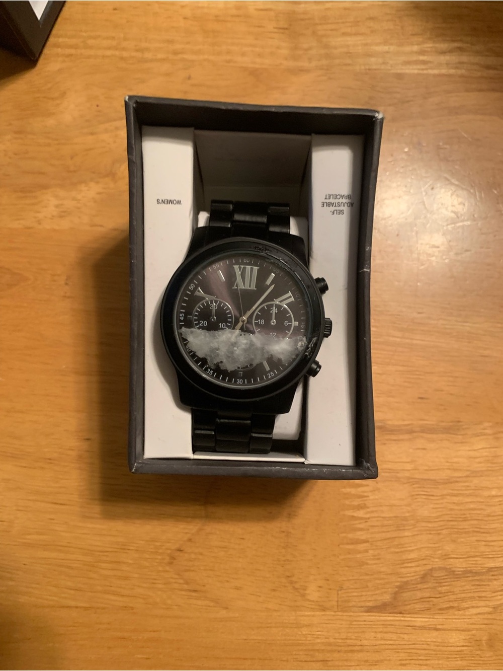 Women's Mossimo Bracelet Watch With Decorative Subdials - Black